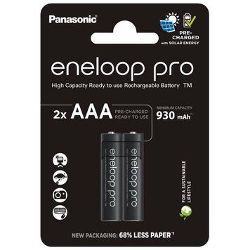 Акумулятори Panasonic Eneloop Pro AAA/HR03 NI-MH 930 mAh BL 2 шт BK-4HCDE/2CP фото