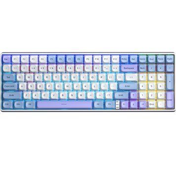 Клавіатура бездротова Aula S100pro Red Switch White/Blue (6948391205762) 6948391205762 фото