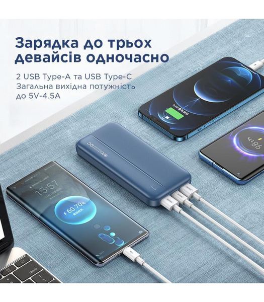 Універсальна мобільна батарея Remax RPP-213 Tinyl 20000mAh Blue (RPP-213) RPP-213 фото