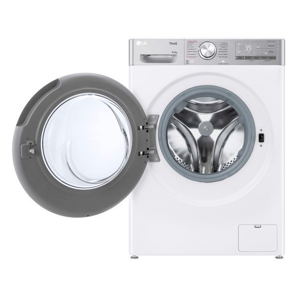 Прально-сушильна машина LG фронтальна, 9(5)кг, 1200, А, 48см, дисплей, пара, інвертор, EcoHybrid, білий F2R9FC2E фото